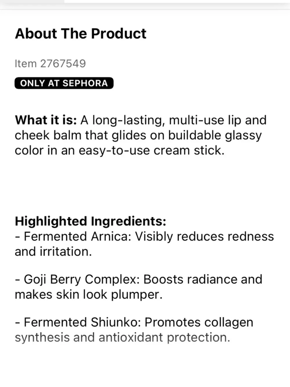 HAUS LABS Color Fuse Glassy Blush Balm - Glassy Rosette